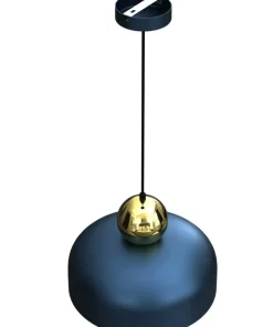 Sale Sklep Kaja Niebiesko-złota lampa wisząca, ozdobna kula MLP7695 z serii HARALD | Kaja Oświet