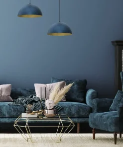 Sale Sklep Kaja Niebiesko-złota lampa wisząca, z kloszem MLP8288 z serii BETA | Kaja Oświetlenie