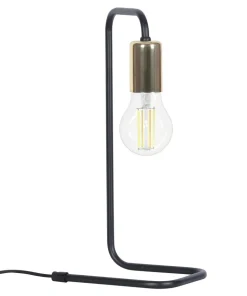 Niecodzienna lampa stołowa z odsłoniętą żarówką K-4944 | Kaja*Sklep Kaja Discount