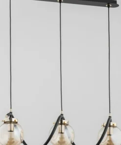 Fashion Sklep Kaja Niecodzienna lampa wisząca, czarno-złota AL 62182 | Kaja
