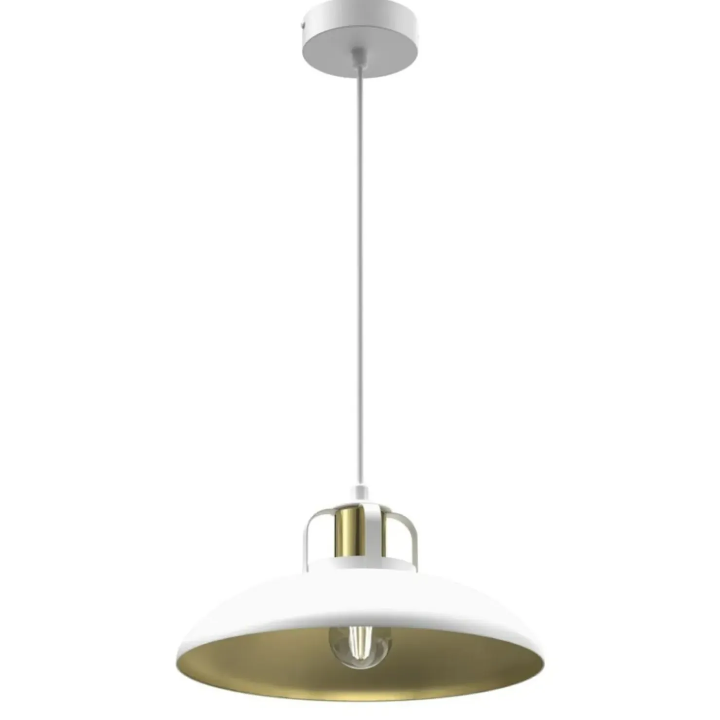 Flash Sale Sklep Kaja Niepowtarzalna lampa wisząca, biało-złota MLP7704 z serii FELIX | Kaja Oświetlen