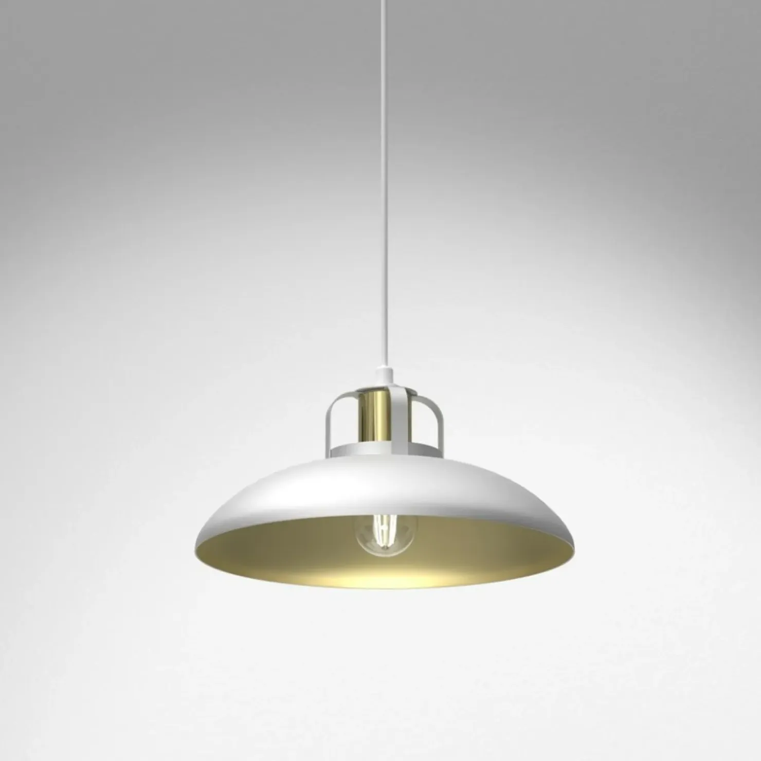 Flash Sale Sklep Kaja Niepowtarzalna lampa wisząca, biało-złota MLP7704 z serii FELIX | Kaja Oświetlen