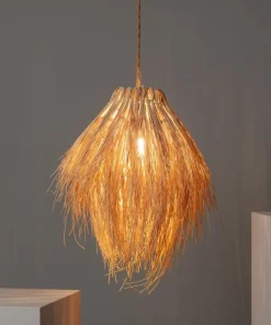 Flash Sale Sklep Kaja Nieregularna, naturalna lampa wisząca ABR-NLW33-BH-E27 BOHO | Kaja brązowy