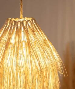 Flash Sale Sklep Kaja Nieregularna, naturalna lampa wisząca ABR-NLW33-BH-E27 BOHO | Kaja brązowy