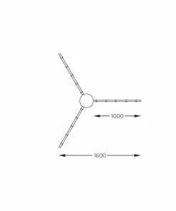 New Sklep Kaja Nieregularna, stylowa lampa sufitowa LED ZM 20008-3X1BK BALBO | Kaja