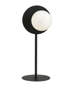 Niesymetryczna lampa stołowa z białym kloszem 1187/LN z serii OSLO*Sklep Kaja Online
