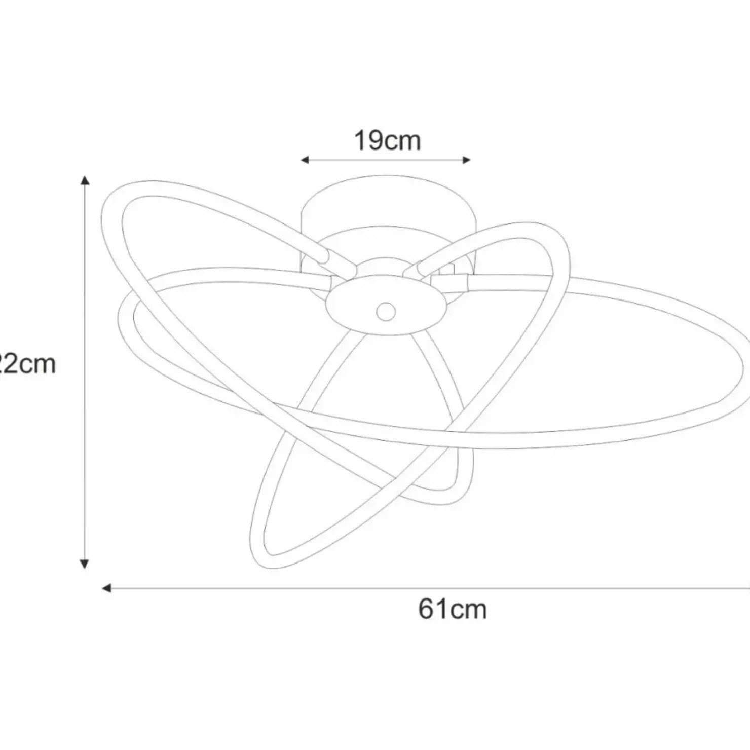 Shop Sklep Kaja Niesymetryczna lampa sufitowa LED K-8073 LELO | Kaja Oświetlenie chrom