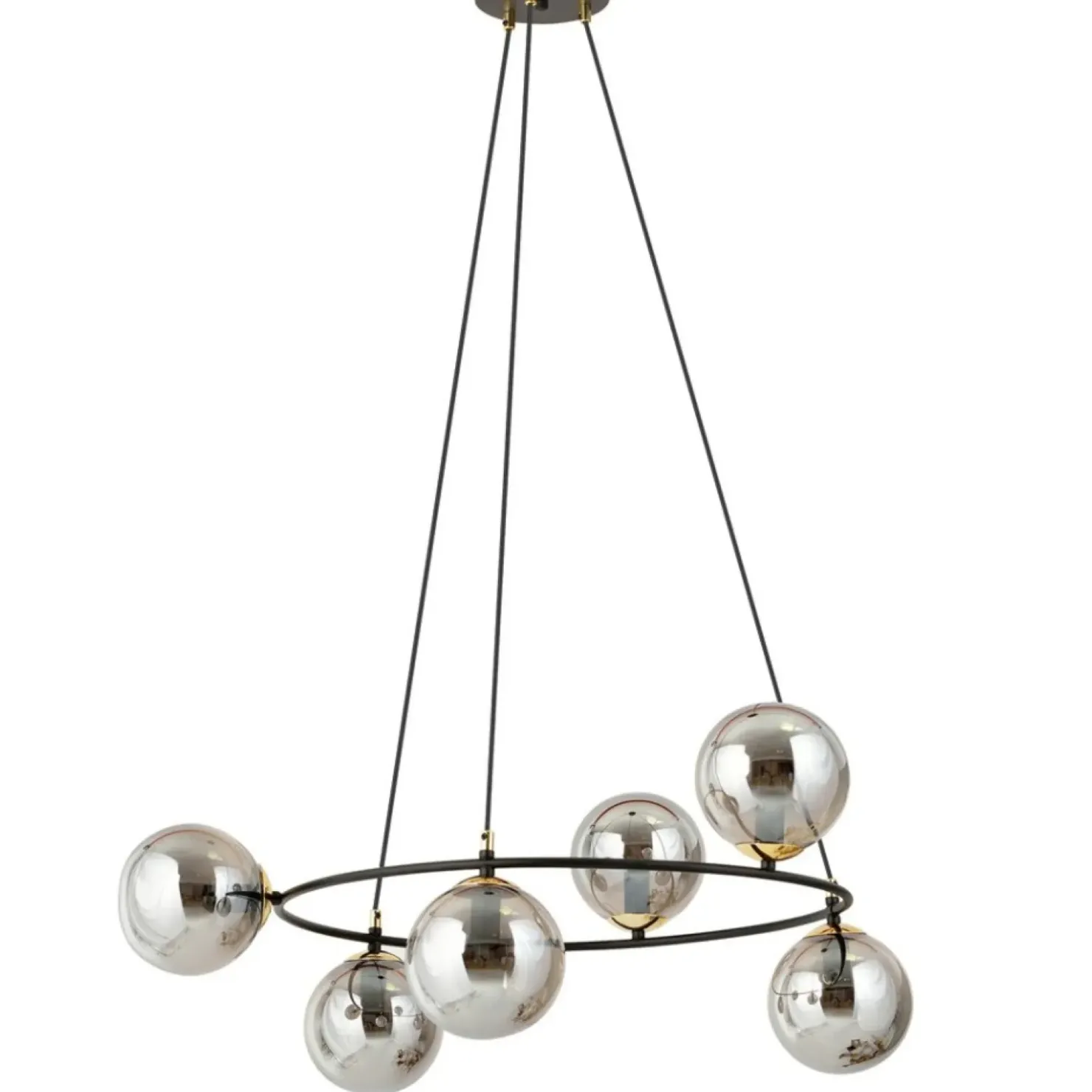 Hot Sklep Kaja Niesymetryczna lampa wisząca z kloszami 1294/6 z serii AZURA