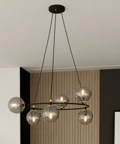 Hot Sklep Kaja Niesymetryczna lampa wisząca z kloszami 1294/6 z serii AZURA