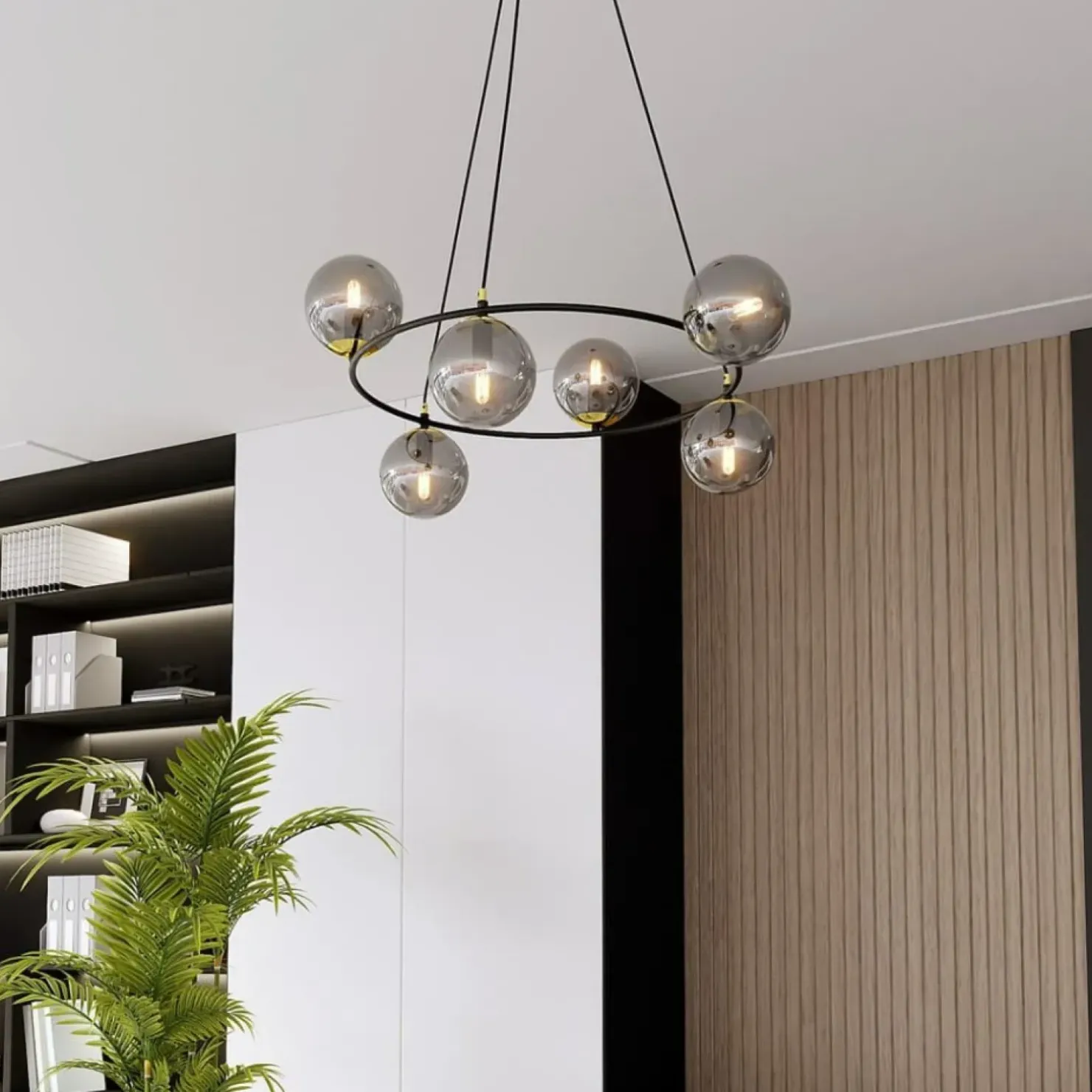 Hot Sklep Kaja Niesymetryczna lampa wisząca z kloszami 1294/6 z serii AZURA
