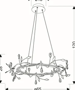 Sale Sklep Kaja Nieszablonowa, ledowa lampa wisząca A0028-320 GIAROS | Kaja czarny
