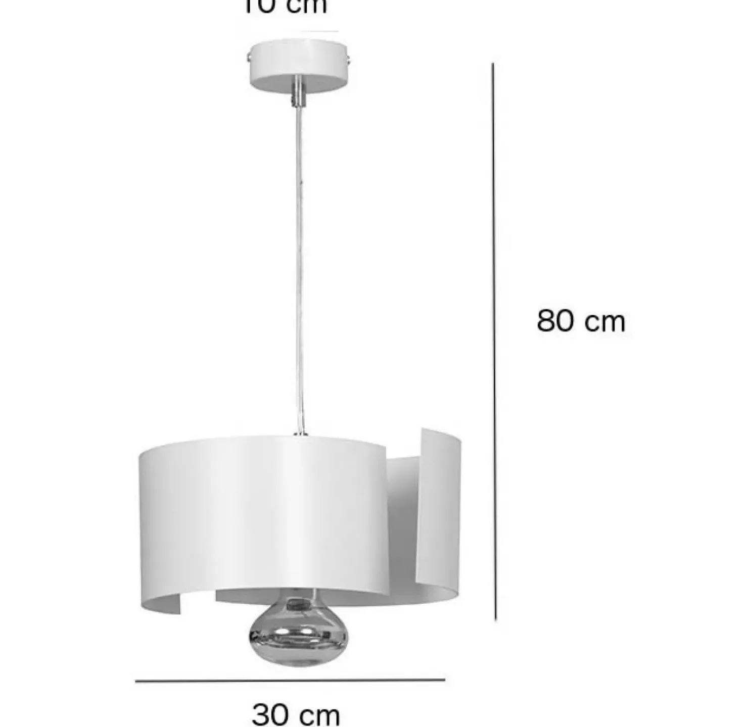 Discount Sklep Kaja Nietuzinkowa, biała lampa wisząca do kuchni 306/1 VIXON | Kaja
