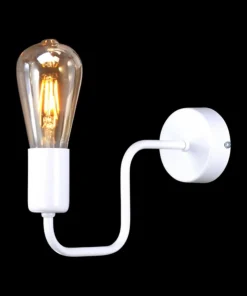 Nietuzinkowa, biała, metalowa lampa ścienna K-4043 PEKA | Kaja*Sklep Kaja Best