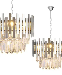 Fashion Sklep Kaja Nietuzinkowa, kryształowa lampa w stylu glamour ML5996 ASPEN | Kaja