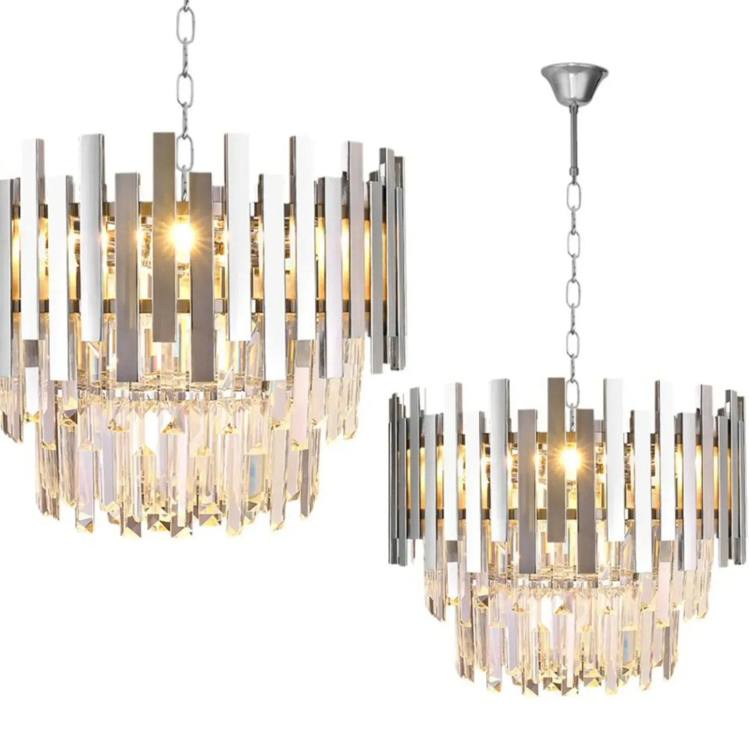 Fashion Sklep Kaja Nietuzinkowa, kryształowa lampa w stylu glamour ML5996 ASPEN | Kaja