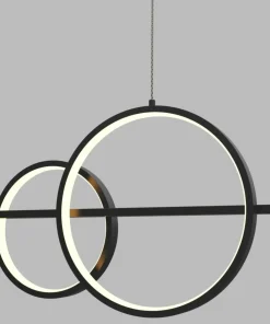 Outlet Sklep Kaja Nietuzinkowa lampa LED nad stół w salonie WF 7030-502 MESSINA | Kaja czarnymat
