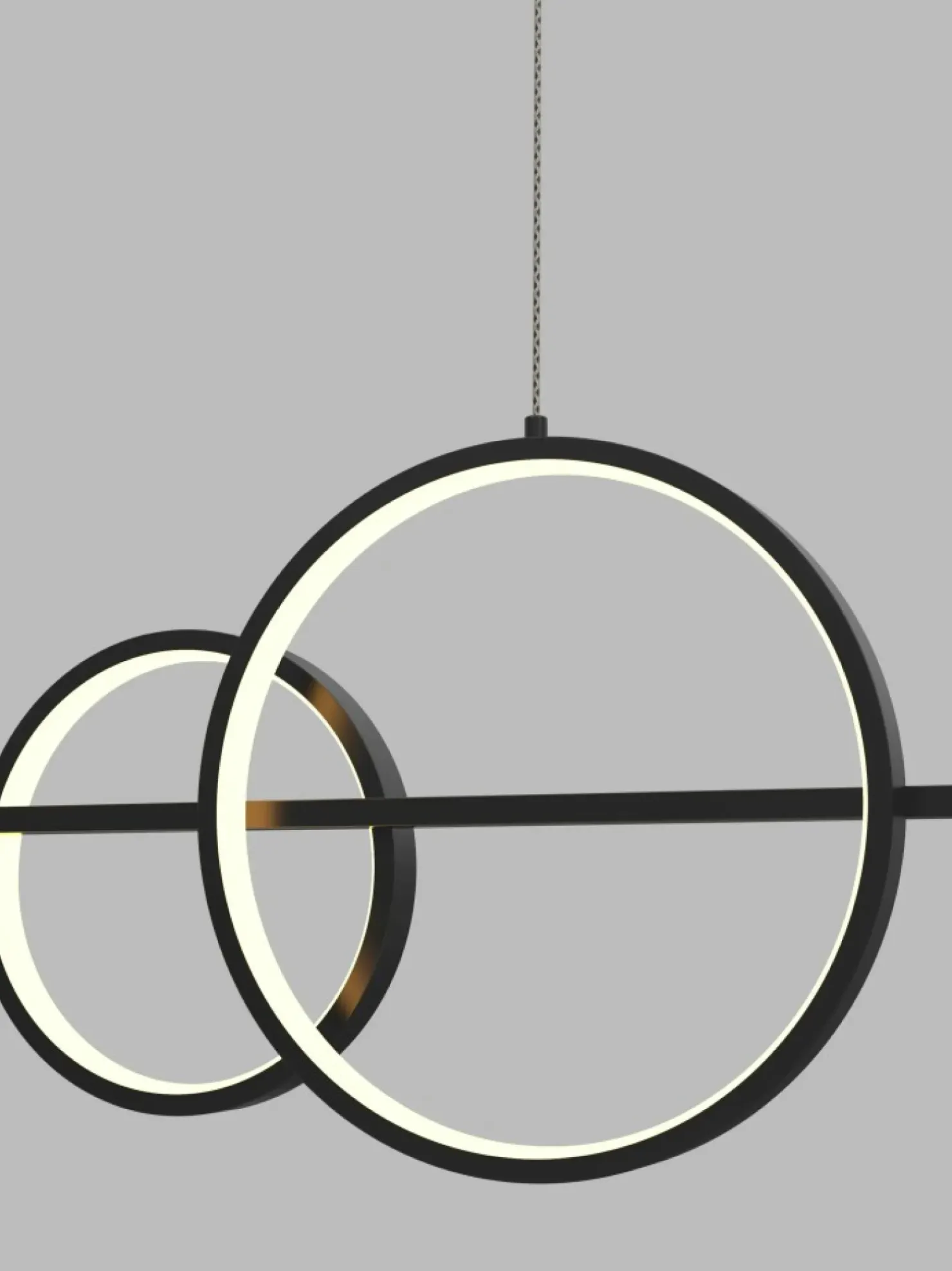 Outlet Sklep Kaja Nietuzinkowa lampa LED nad stół w salonie WF 7030-502 MESSINA | Kaja czarnymat