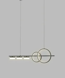 Outlet Sklep Kaja Nietuzinkowa lampa LED nad stół w salonie WF 7030-502 MESSINA | Kaja czarnymat