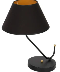 Nietuzinkowa lampa stołowa z czarnym abażurem MLP4914 z serii VICTORIA | Kaja Oś*Sklep Kaja Outlet