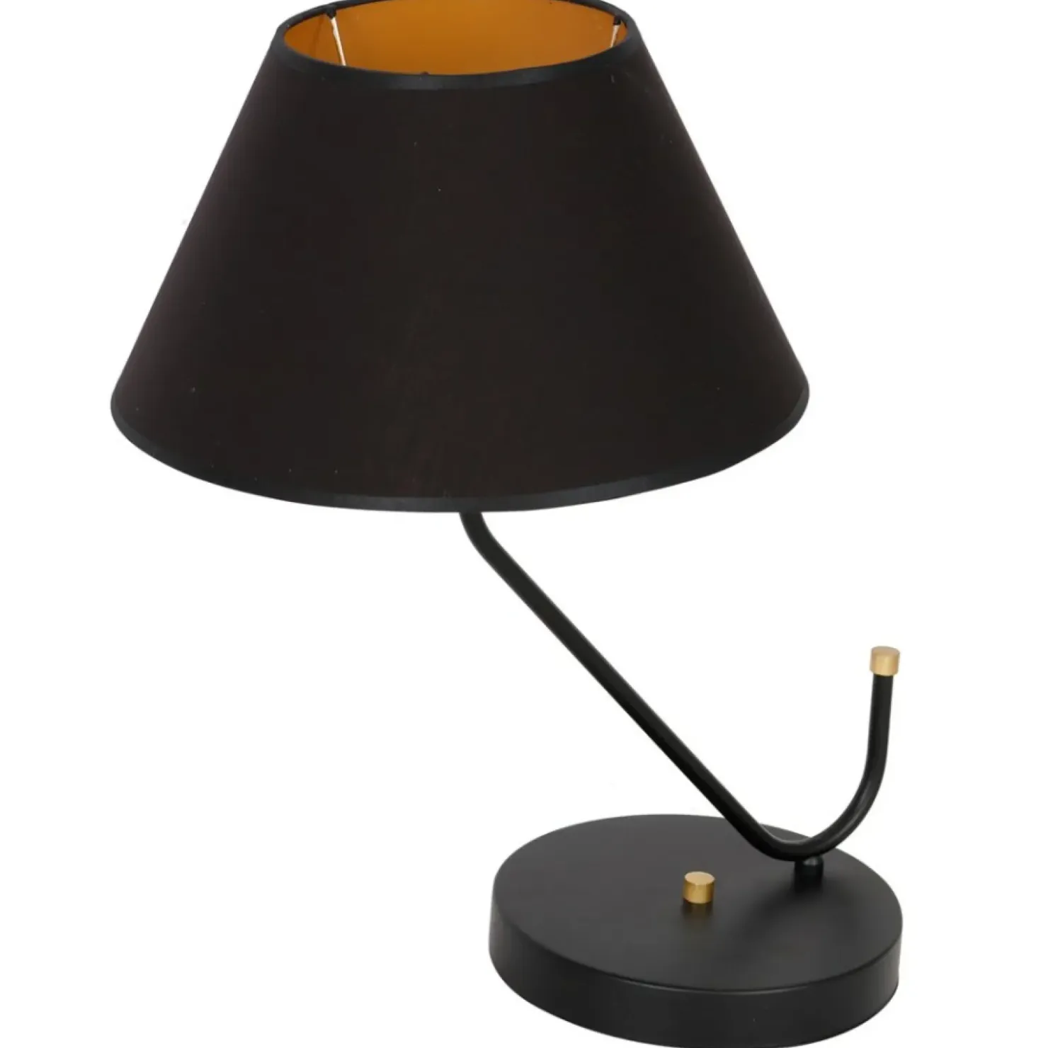 Nietuzinkowa lampa stołowa z czarnym abażurem MLP4914 z serii VICTORIA | Kaja Oś*Sklep Kaja Outlet