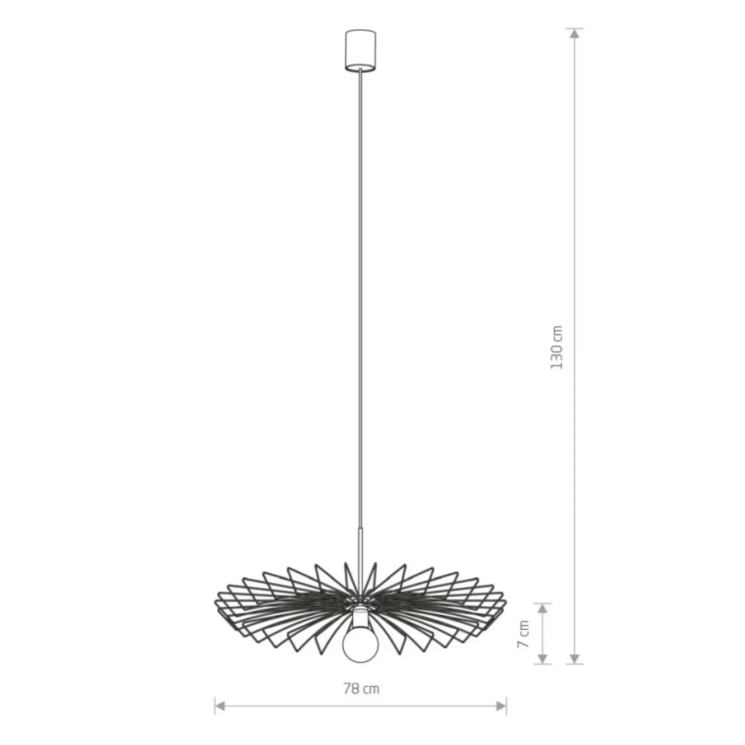 Best Sklep Kaja Nietuzinkowa lampa wisząca w kształcie parasolki 8874 | Kaja mosiądz