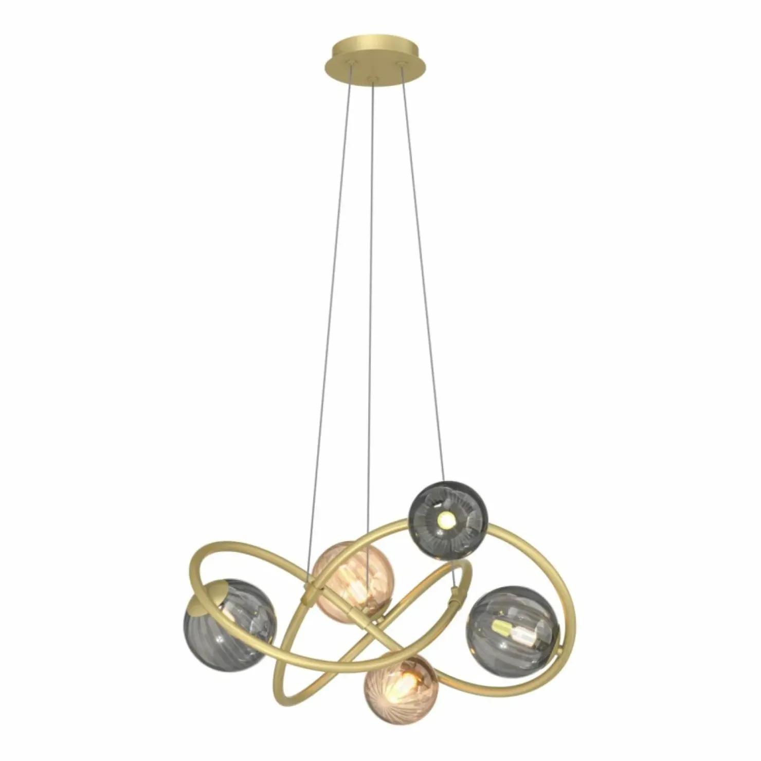 New Sklep Kaja Nietuzinkowa lampa wisząca do salonu MD4922-5-EGBDN ARLON | Kaja