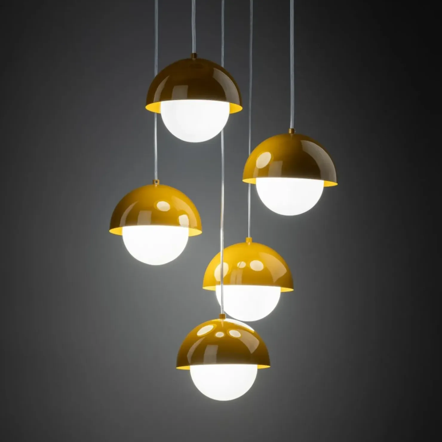 Best Sale Sklep Kaja Nietuzinkowa lampa wisząca na schody TK 10268 BONO OCHRA | Kaja