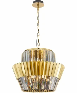 Clearance Sklep Kaja Nietuzinkowa, złota lampa wisząca w stylu glamour ML0415 DONNA | Kaja