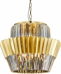 Clearance Sklep Kaja Nietuzinkowa, złota lampa wisząca w stylu glamour ML0415 DONNA | Kaja