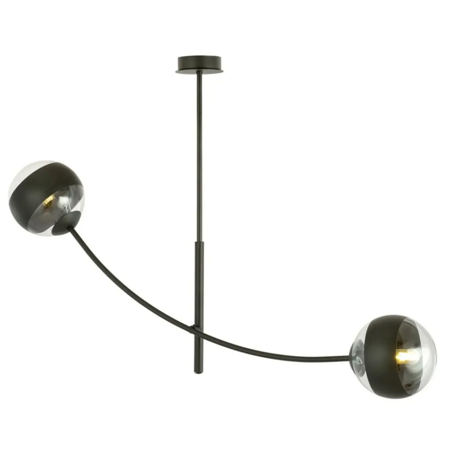 Best Sale Sklep Kaja Nietypowa lampa sufitowa z dwoma kloszami 1101/2 HUNTER | Kaja