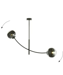 Best Sale Sklep Kaja Nietypowa lampa sufitowa z dwoma kloszami 1101/2 HUNTER | Kaja