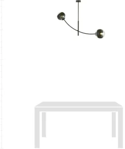 Best Sale Sklep Kaja Nietypowa lampa sufitowa z dwoma kloszami 1101/2 HUNTER | Kaja