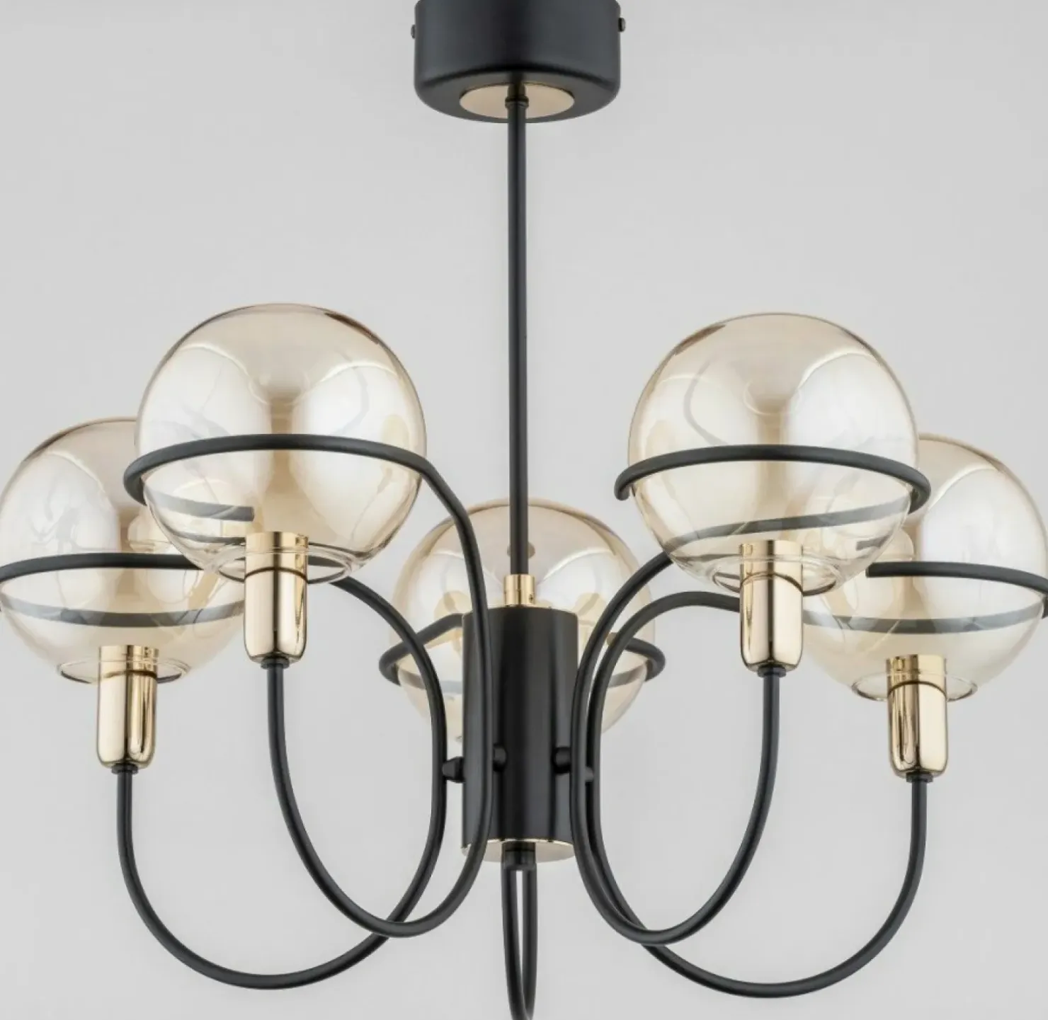 Fashion Sklep Kaja Nietypowa lampa sufitowa na 5 źródeł światła AL 62157 | Kaja
