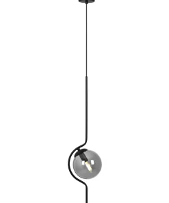 Sale Sklep Kaja Niezwykła lampa wisząca z grafitowym kloszem K-5330 z serii NEVA