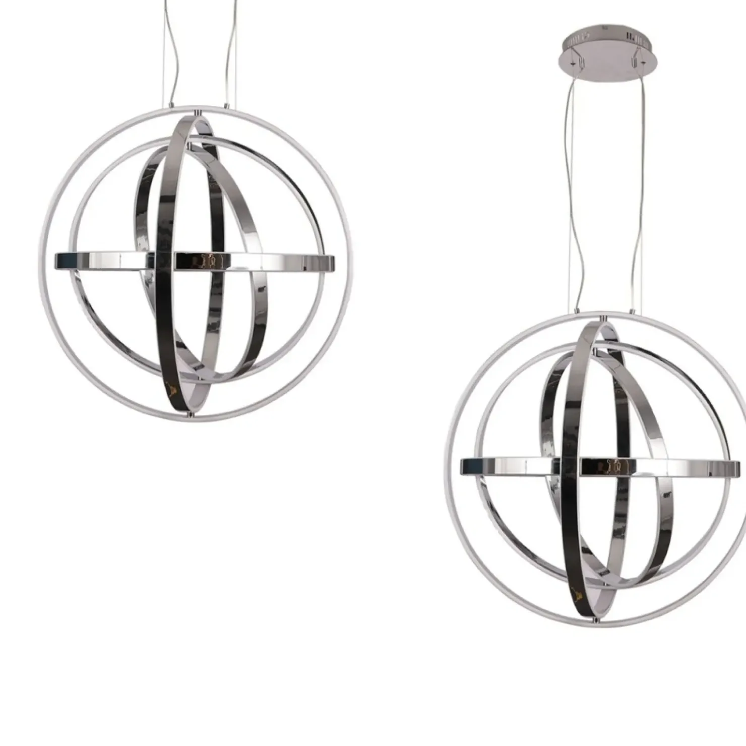 Sale Sklep Kaja Niezwykła lampa wisząca ze wbudowanym LED-em ML6149 z serii COPERNICUS | Kaja Oś chrom