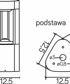 Niska lampa ogrodowa stojąca, aluminium GL 11201 z serii FAN | Kaja Oświetlenie*Sklep Kaja New
