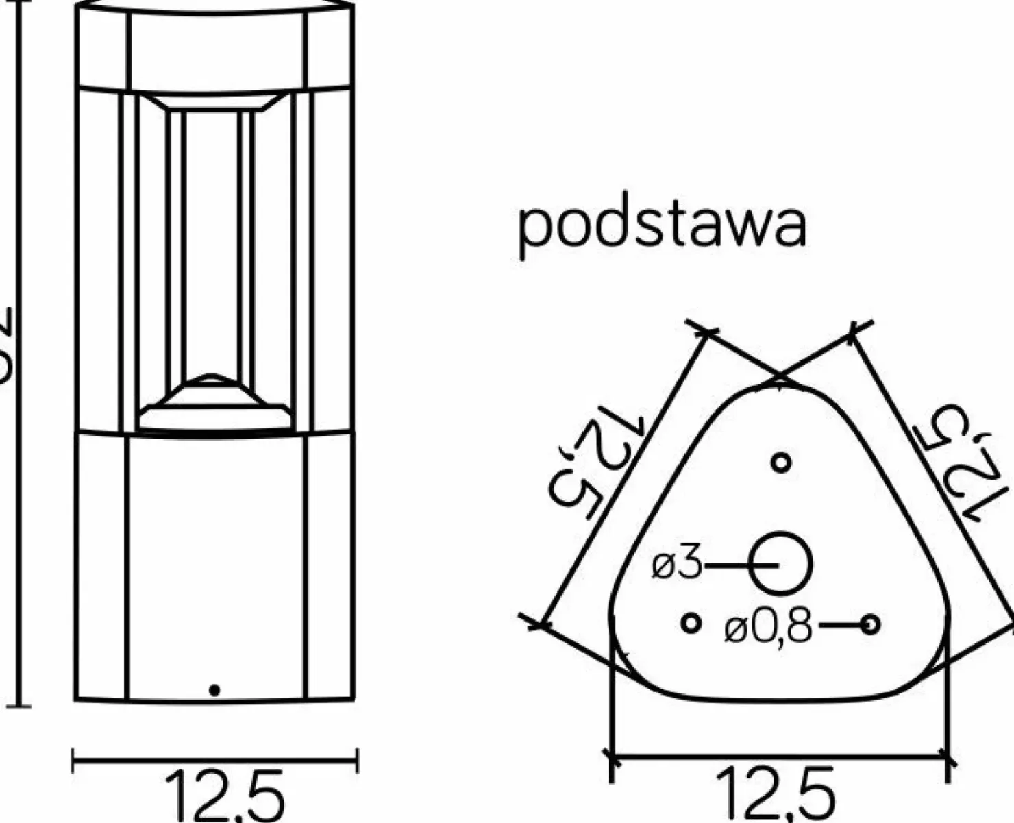 Niska lampa ogrodowa stojąca, aluminium GL 11201 z serii FAN | Kaja Oświetlenie*Sklep Kaja New
