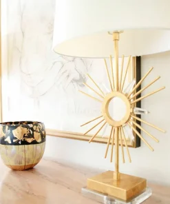 Nocna lampka stołowa z abażurem GN-SUN-KING-TL z serii SUN KING*Sklep Kaja Cheap
