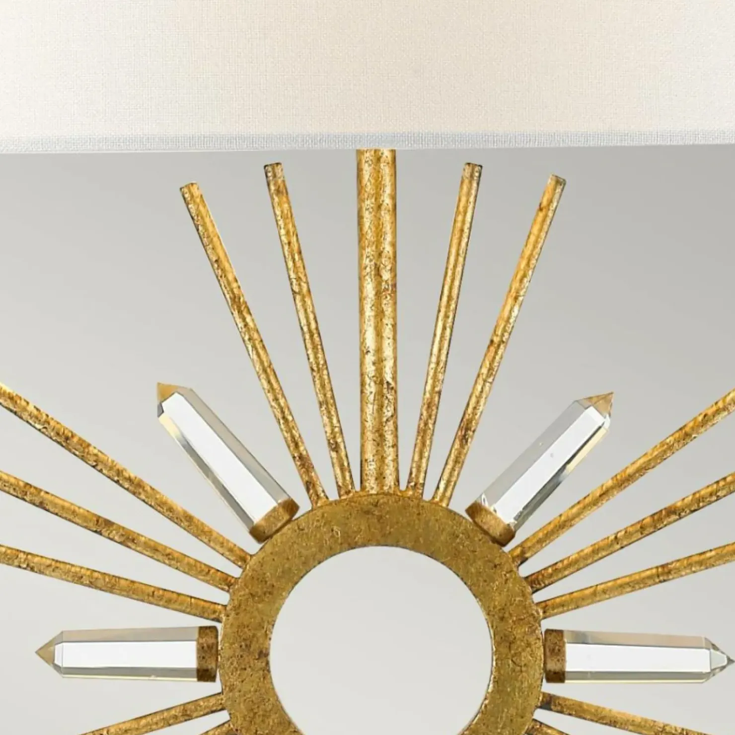 Nocna lampka stołowa z abażurem GN-SUN-KING-TL z serii SUN KING*Sklep Kaja Cheap