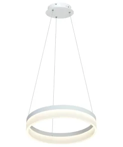 Online Sklep Kaja Nowoczesna, biała lampa wisząca LED ⌀40cm ML405 RING | Kaja