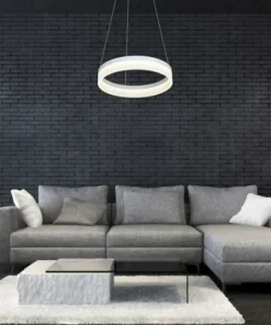 Online Sklep Kaja Nowoczesna, biała lampa wisząca LED ⌀40cm ML405 RING | Kaja
