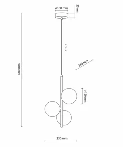 Sale Sklep Kaja Nowoczesna, brązowa lampa z kloszami TK 6188 ESTERA BROWN | Kaja