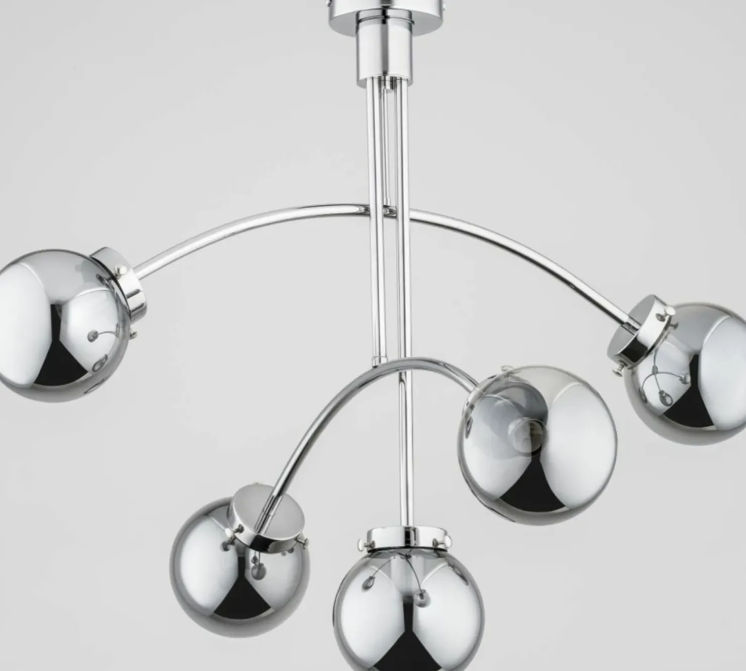 Shop Sklep Kaja Nowoczesna, chromowana lampa do salonu AL 27125 LUSCO | Kaja