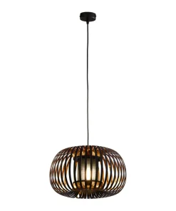 Store Sklep Kaja Nowoczesna czarna lampa wisząca 51cm TK 6295 ROYAS | Kaja Oświetlenie czarny