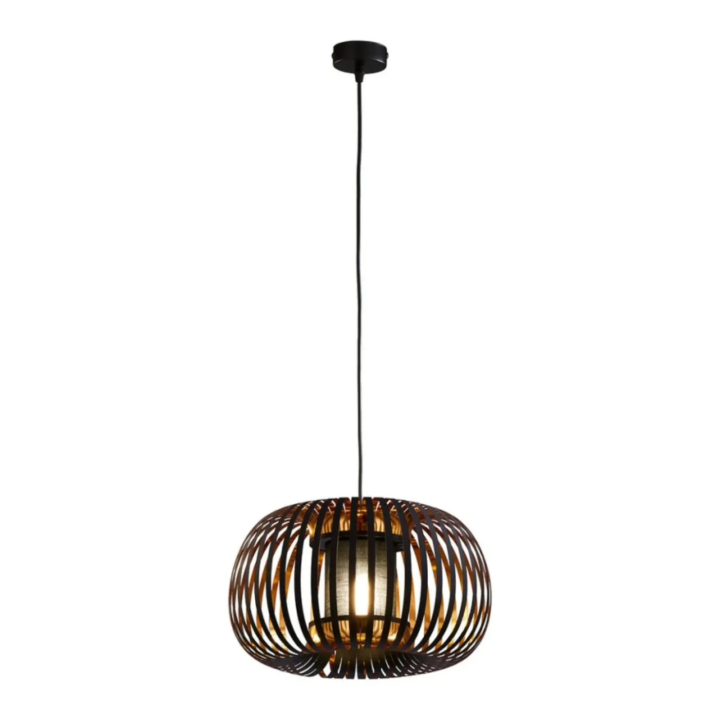 Store Sklep Kaja Nowoczesna czarna lampa wisząca 51cm TK 6295 ROYAS | Kaja Oświetlenie czarny