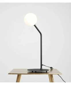 Nowoczesna, czarna lampka do loftowej sypialni 1064B1 z serii PURE*Sklep Kaja Flash Sale