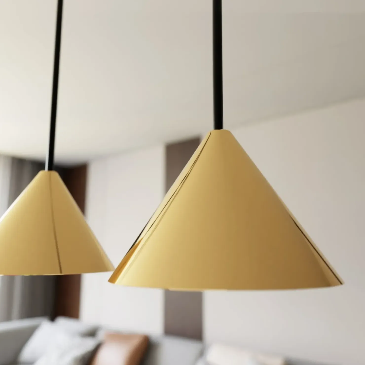 Store Sklep Kaja Nowoczesna, czarno złota lampa wisząca 1329/4 ELIT | Kaja Oświetlenie