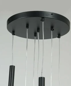 Discount Sklep Kaja Nowoczesna lampa do stylowego salonu LP-894/7P BK z serii LUNGO | Kaja