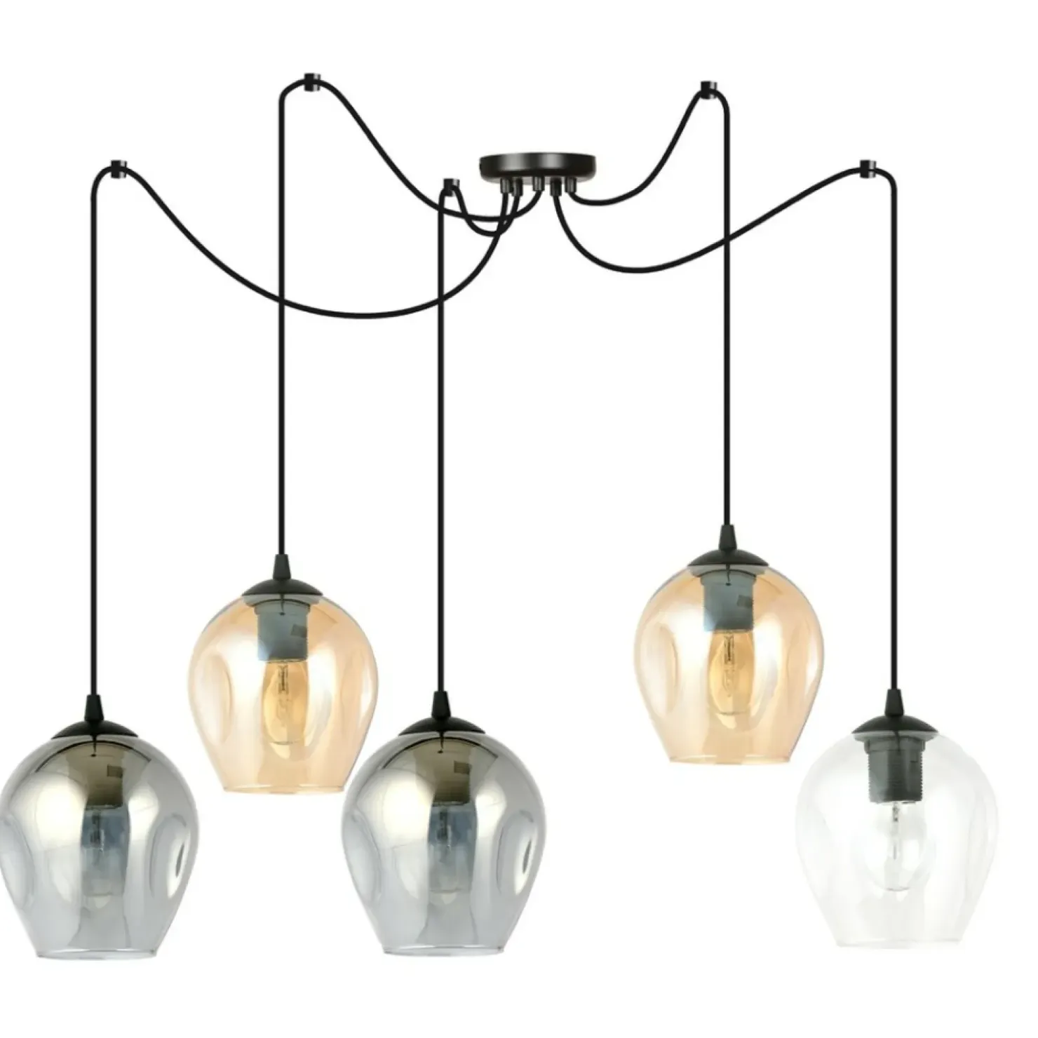 Best Sale Sklep Kaja Nowoczesna lampa pająk z kolorowymi kloszami 759/5 LEVEL | Kaja