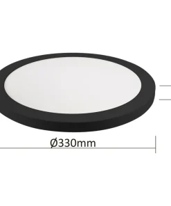 Nowoczesna lampa pod- i natynkowa LP-330/1C 4BK YORK | Kaja*Sklep Kaja Hot